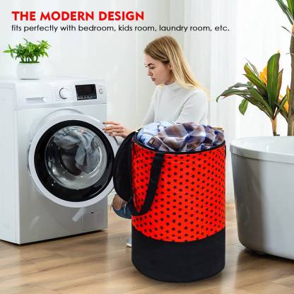 55 L Red Laundry Basket  (Non-Woven)