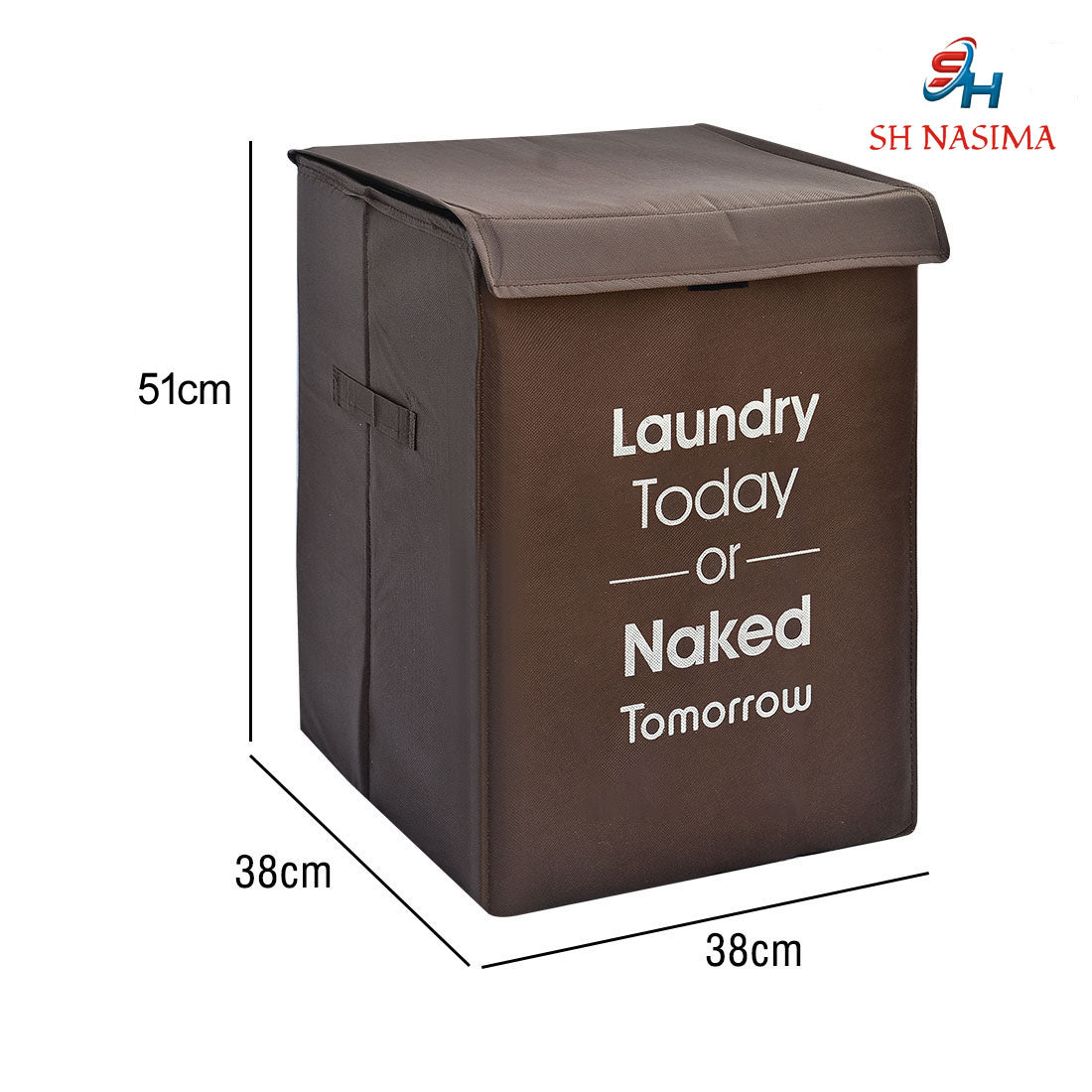 75 L Brown Laundry Bag  (Non-Woven)