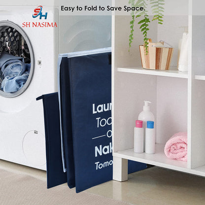 75 L Blue Laundry Bag  (Non-Woven)