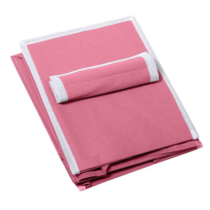 Non Woven Foldable Hanging 3 Shelves Wardrobe/Closet Cloth Organizer (Pink)-Pack of 1 Regular Organizer