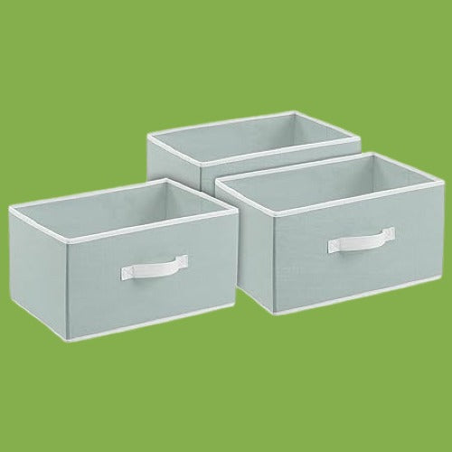 Rectangular Storage Organizer with Side Handle for Toy\Clothes\Books(Pack of 3) Storage Box (Copy) (Copy)