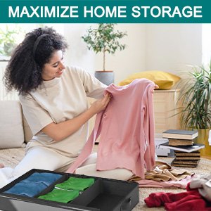 The Solution to All Your Storage Problems After months or even years of a messy home, it’s time for a picture-perfect space. Finally make the organized, clutter-free space that you see in magazines a reality with JIYINGDUO under bed storage with wheels.